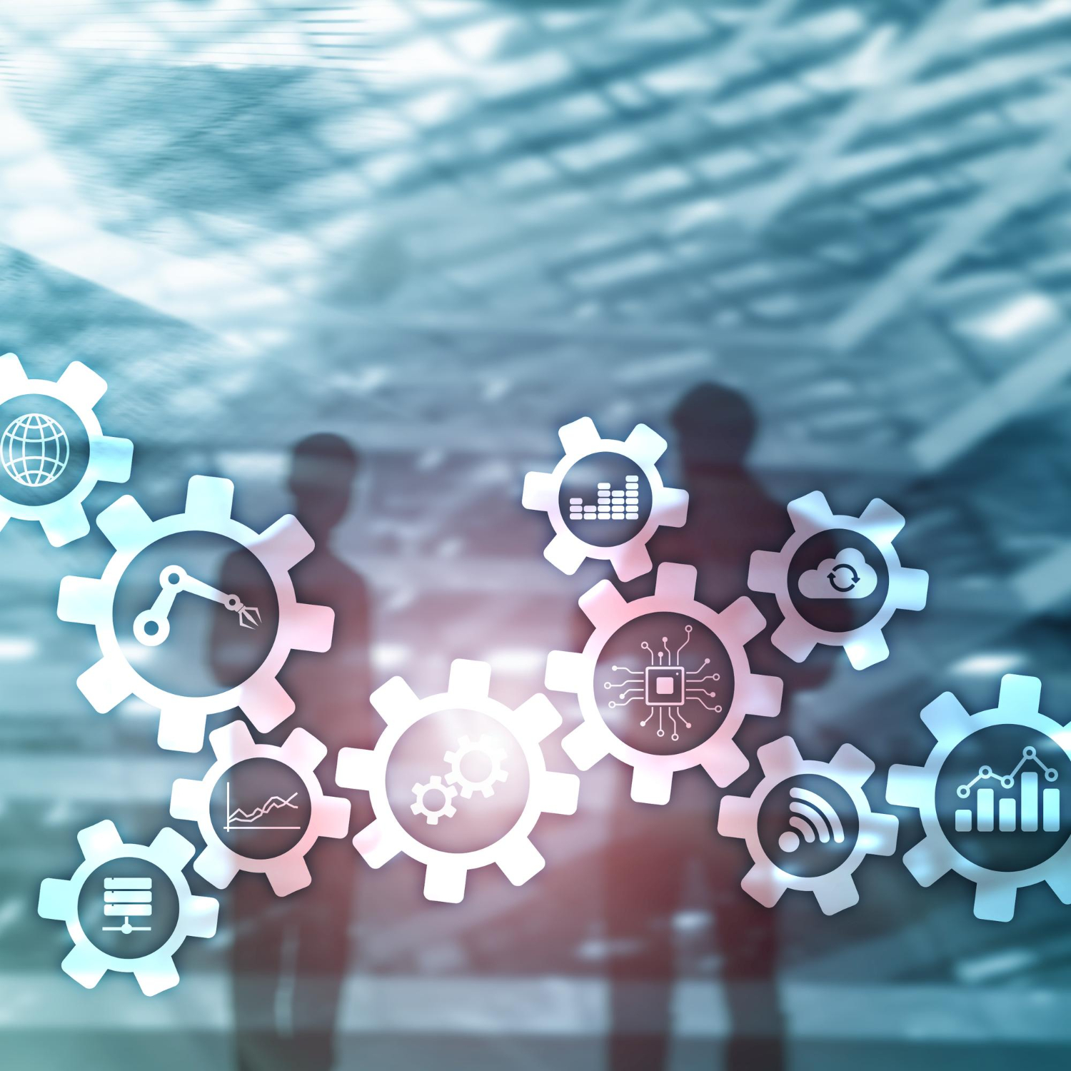 automation-technology-smart-industry-concept-blurred-abstract-background-gears-icons